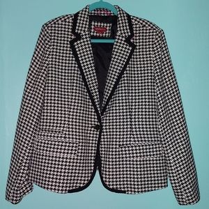 Merona Houndstooth Blazer Size 16